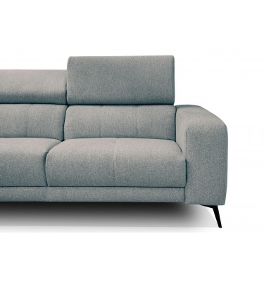 Ecksofa 5-Sitzer links Morello | Mit verstellbaren Kopfstützen | Wozimo