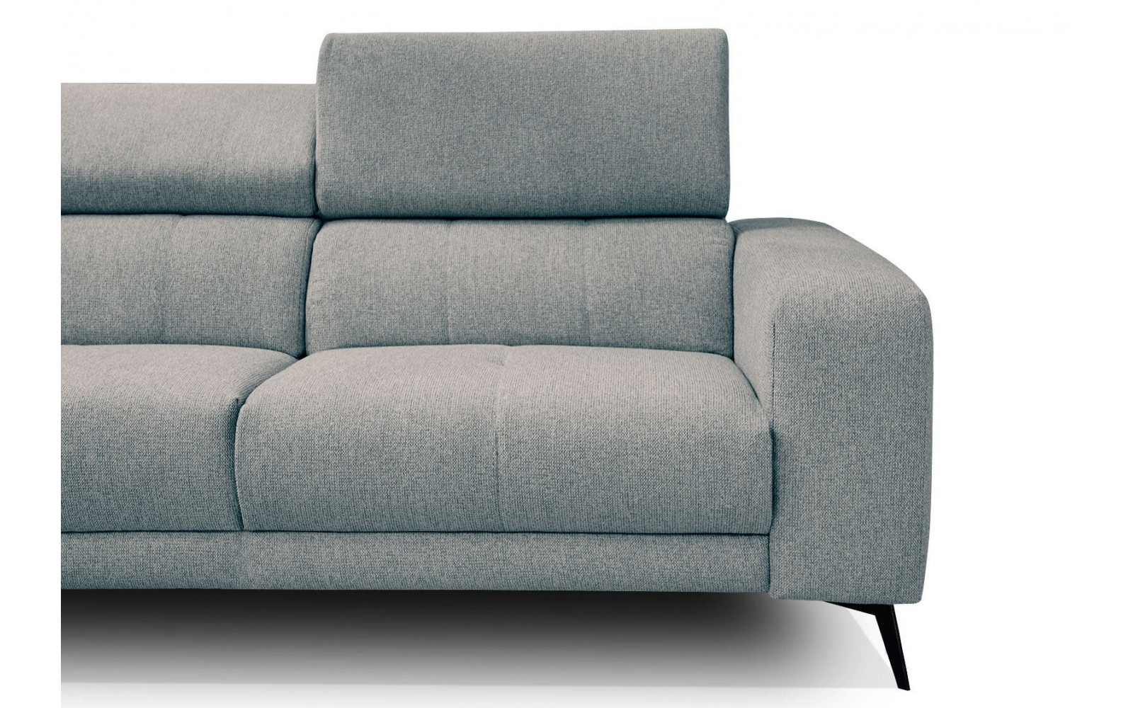 Ecksofa 5-Sitzer links Morello | Mit verstellbaren Kopfstützen | Wozimo