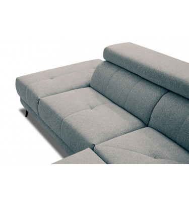 Ecksofa 5-Sitzer links Morello | Mit verstellbaren Kopfstützen | Wozimo