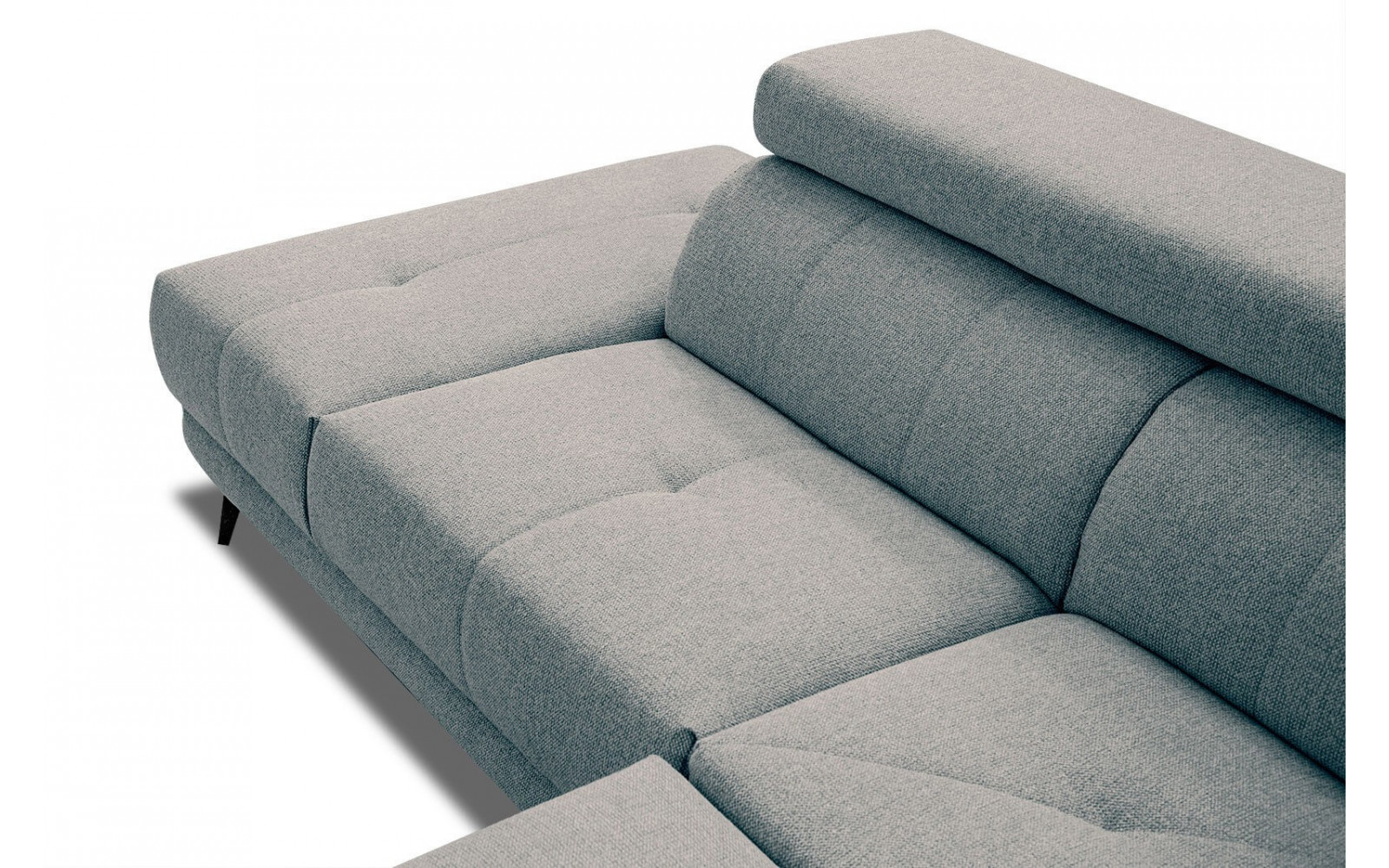 Ecksofa 5-Sitzer links Morello | Mit verstellbaren Kopfstützen | Wozimo