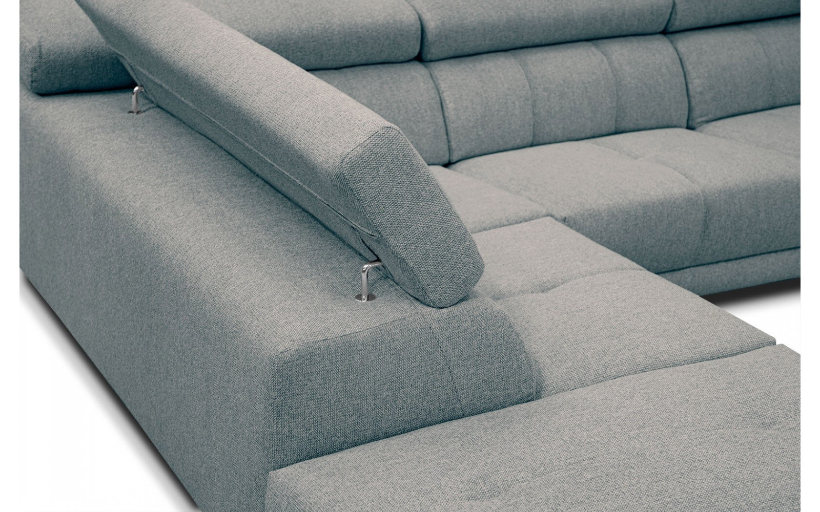 Ecksofa 5-Sitzer links Morello | Mit verstellbaren Kopfstützen | Wozimo