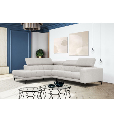 Ecksofa 5-Sitzer links Morello | Mit verstellbaren Kopfstützen | Wozimo