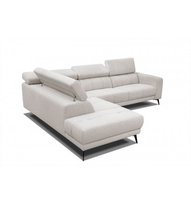 Ecksofa 5-Sitzer links Morello | Mit verstellbaren Kopfstützen | Wozimo