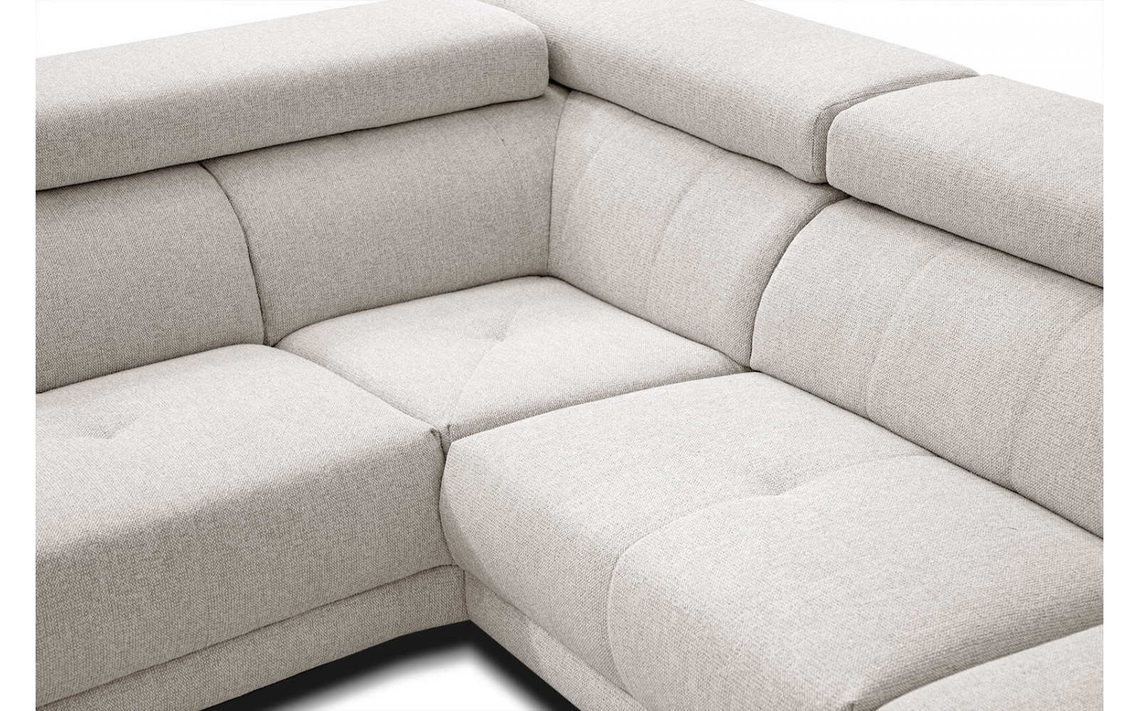 Ecksofa 5-Sitzer links Morello | Mit verstellbaren Kopfstützen | Wozimo