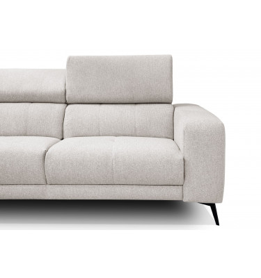 Ecksofa 5-Sitzer links Morello | Mit verstellbaren Kopfstützen | Wozimo