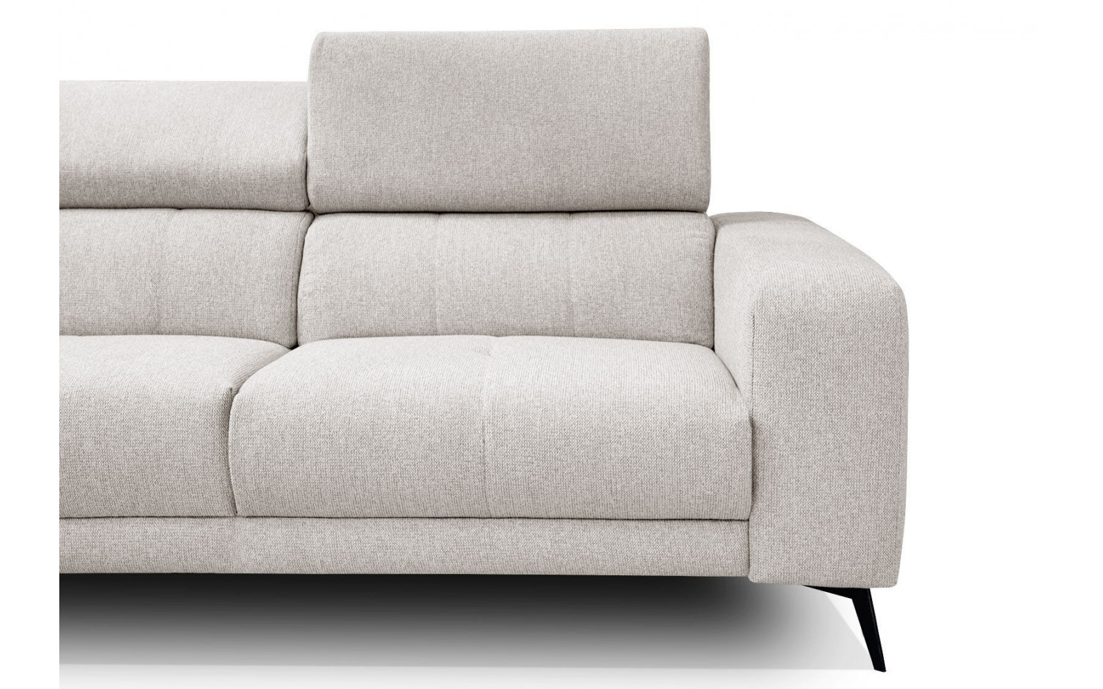 Ecksofa 5-Sitzer links Morello | Mit verstellbaren Kopfstützen | Wozimo