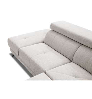 Ecksofa 5-Sitzer links Morello | Mit verstellbaren Kopfstützen | Wozimo