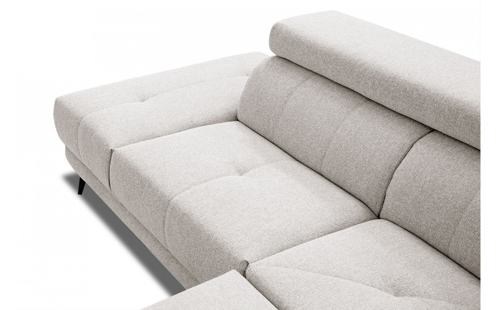 Ecksofa 5-Sitzer links Morello | Mit verstellbaren Kopfstützen | Wozimo