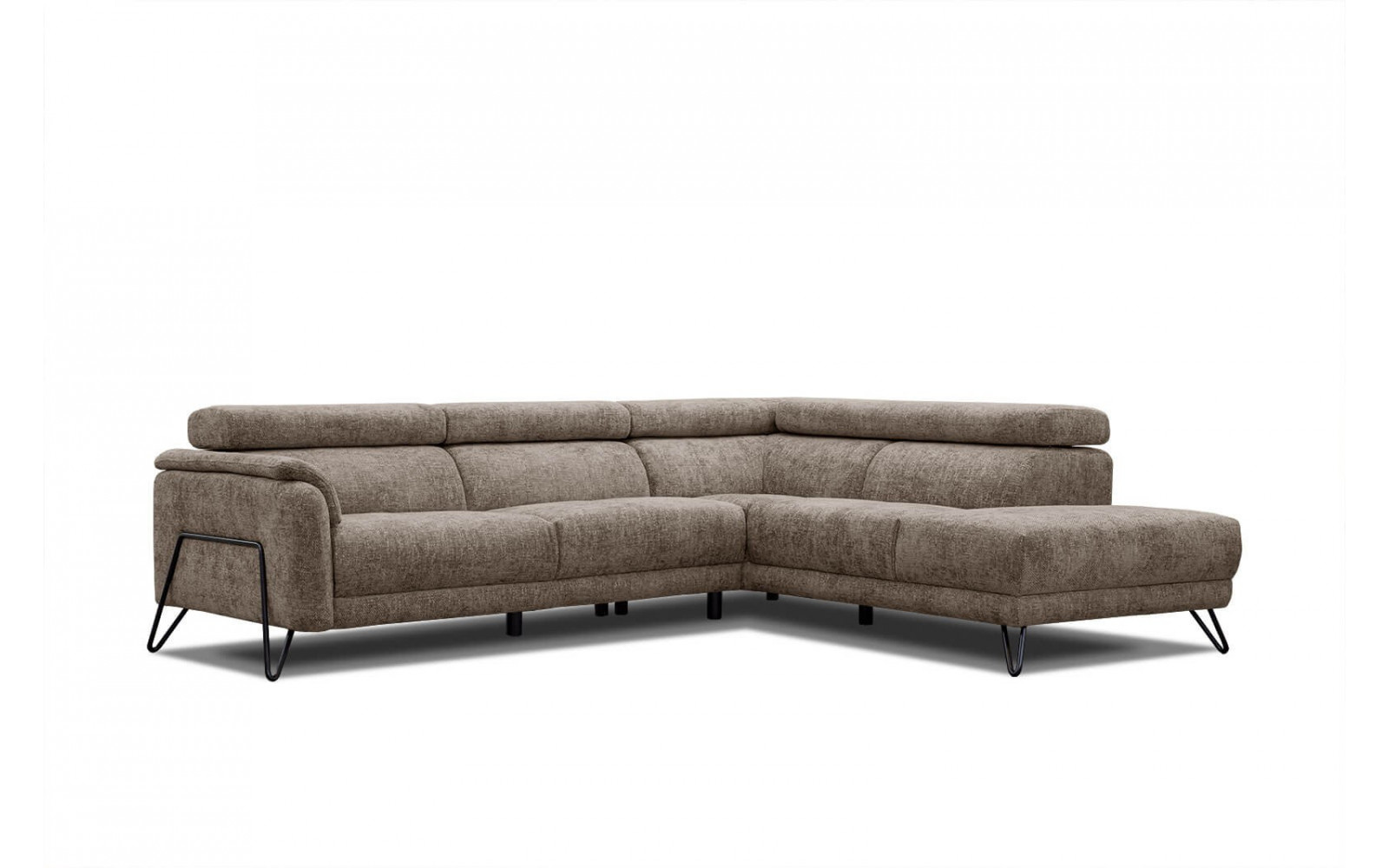 Ecksofa 5-Sitzer rechts Roden | Mit verstellbaren Kopfstützen | Wozimo