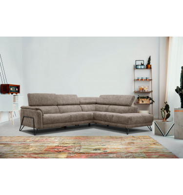 Ecksofa 5-Sitzer rechts Roden | Mit verstellbaren Kopfstützen | Wozimo