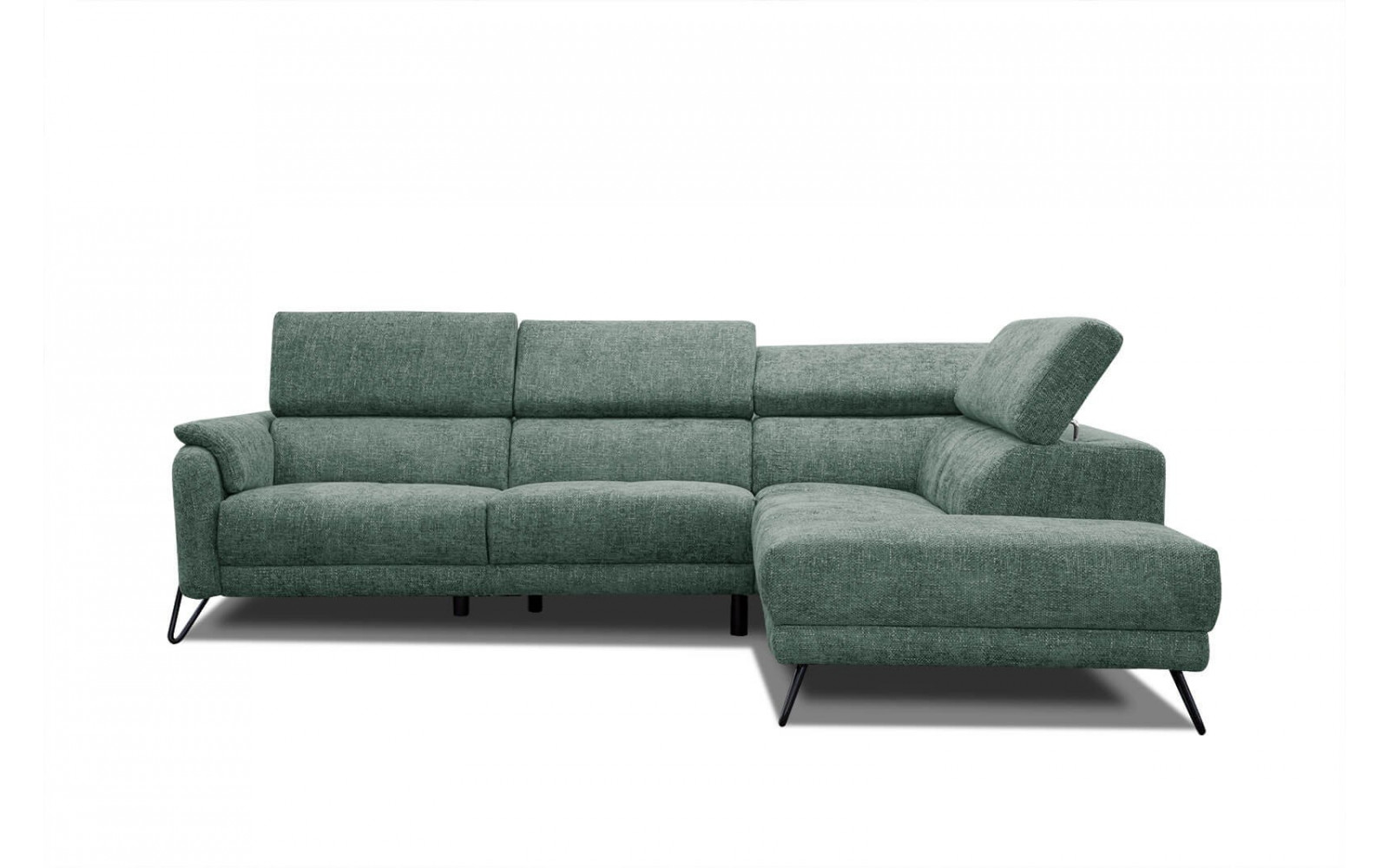 Ecksofa 5-Sitzer rechts Roden | Mit verstellbaren Kopfstützen | Wozimo