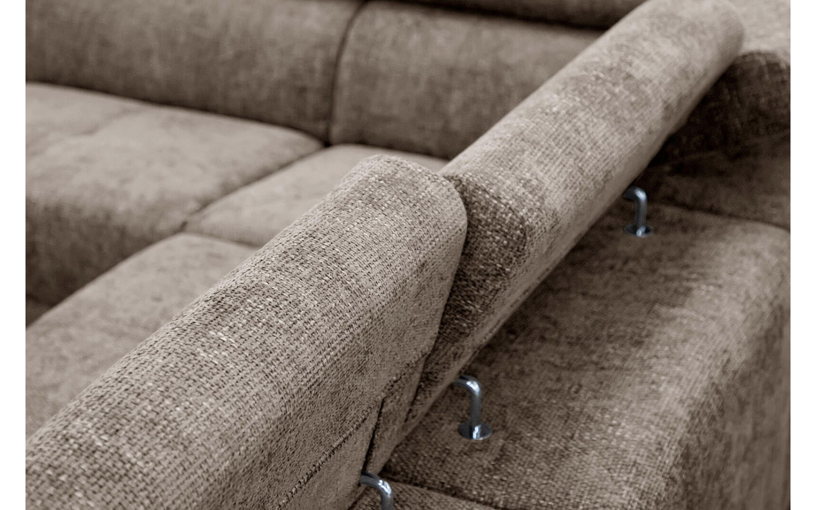 Ecksofa 5-Sitzer links Roden | Mit verstellbaren Kopfstützen | Wozimo