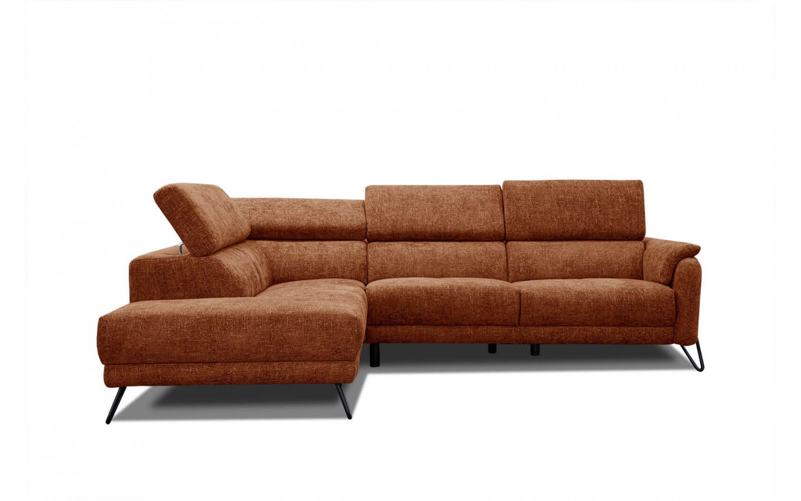 Ecksofa 5-Sitzer links Roden | Mit verstellbaren Kopfstützen | Wozimo