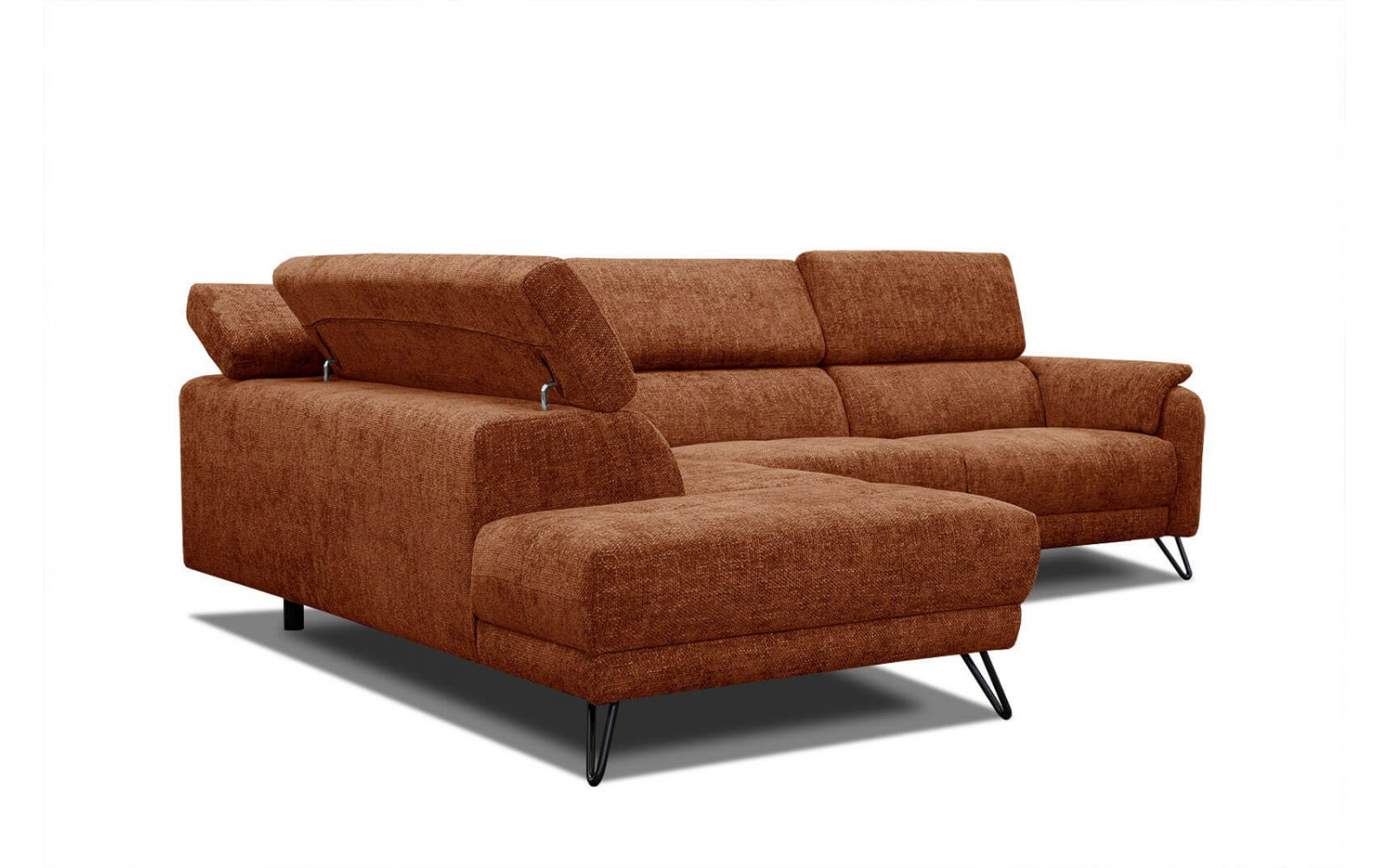 Ecksofa 5-Sitzer links Roden | Mit verstellbaren Kopfstützen | Wozimo