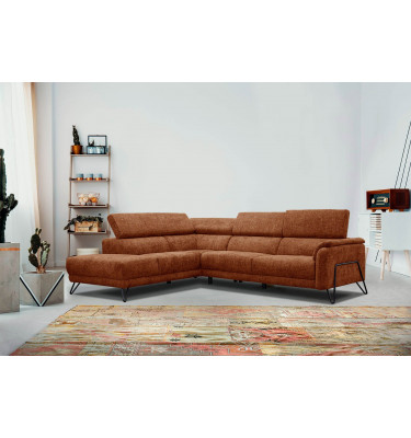 Ecksofa 5-Sitzer links Roden | Mit verstellbaren Kopfstützen | Wozimo