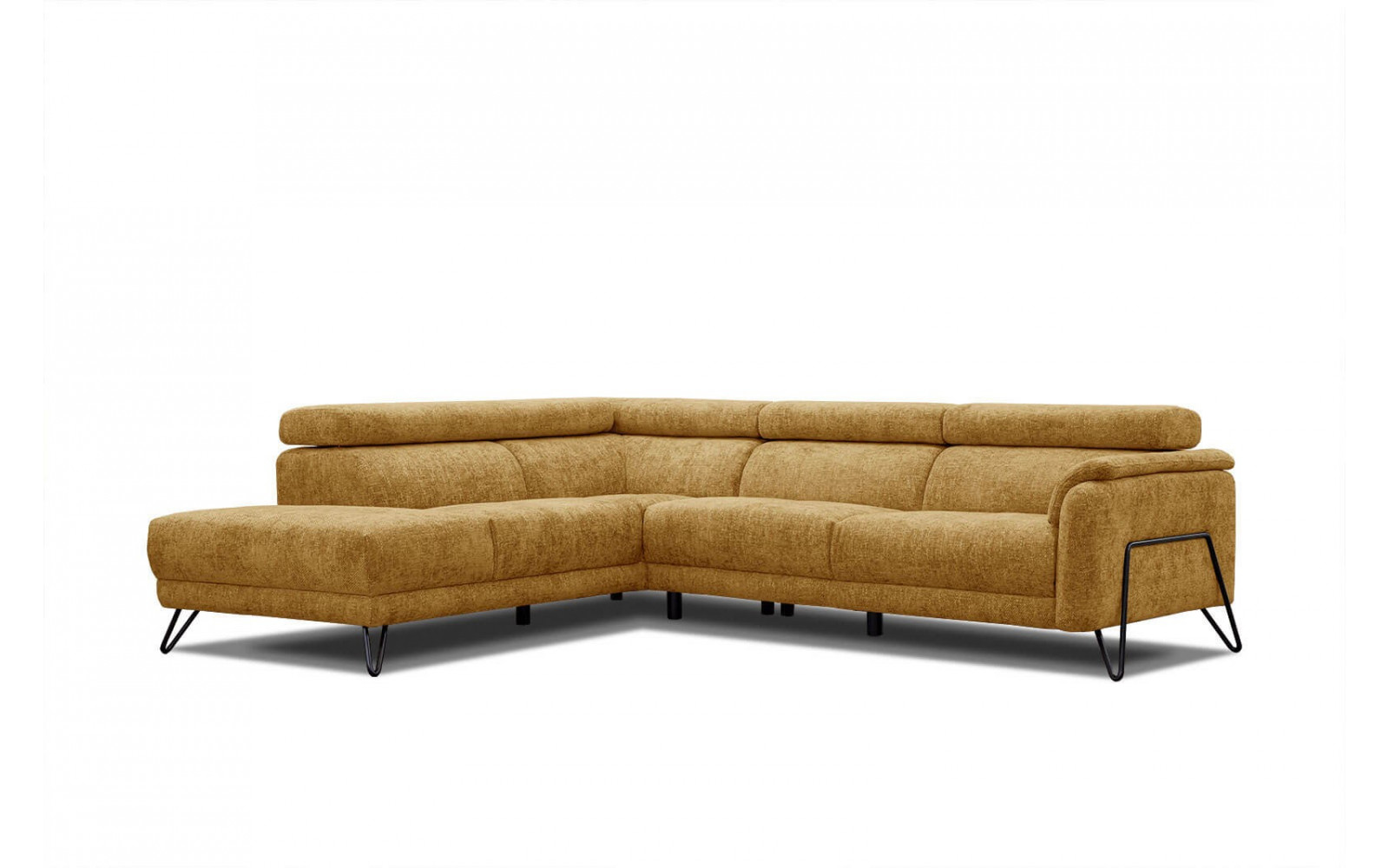 Ecksofa 5-Sitzer links Roden | Mit verstellbaren Kopfstützen | Wozimo