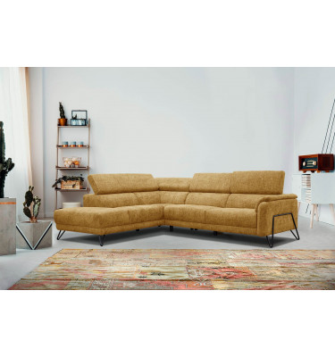 Ecksofa 5-Sitzer links Roden | Mit verstellbaren Kopfstützen | Wozimo