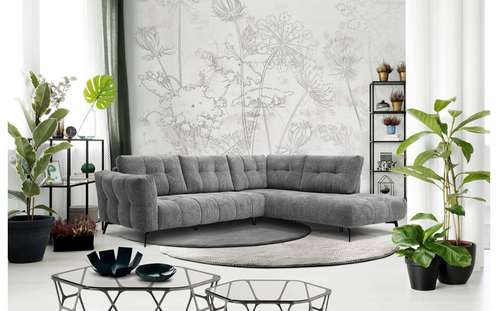 Ecksofa 5-Sitzer rechts Kalmer | Modernes Designsofa kaufen | Wozimo