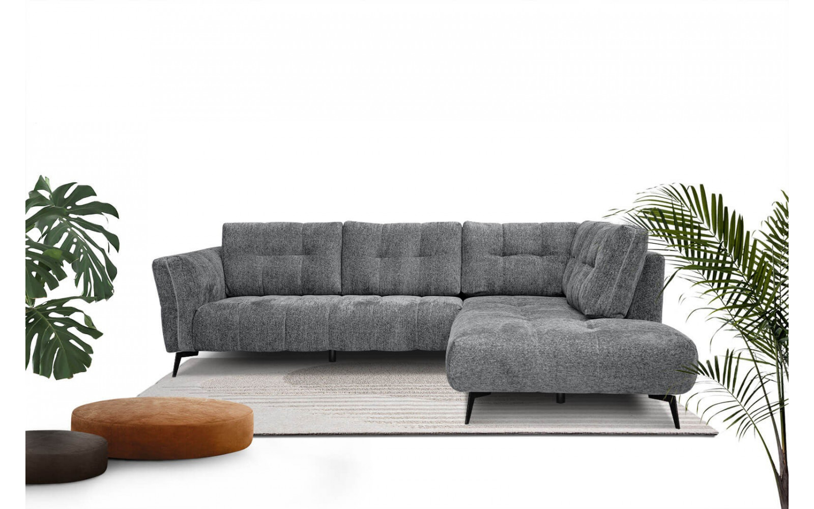 Ecksofa 5-Sitzer rechts Kalmer | Modernes Designsofa kaufen | Wozimo