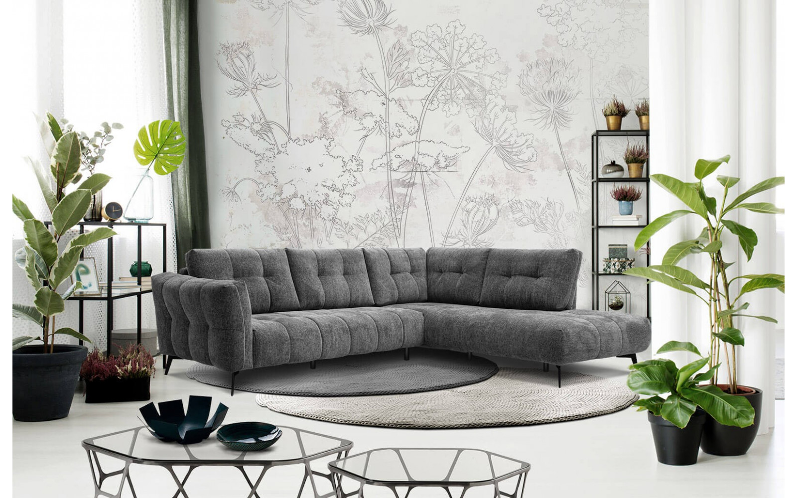 Ecksofa 5-Sitzer rechts Kalmer | Modernes Designsofa kaufen | Wozimo