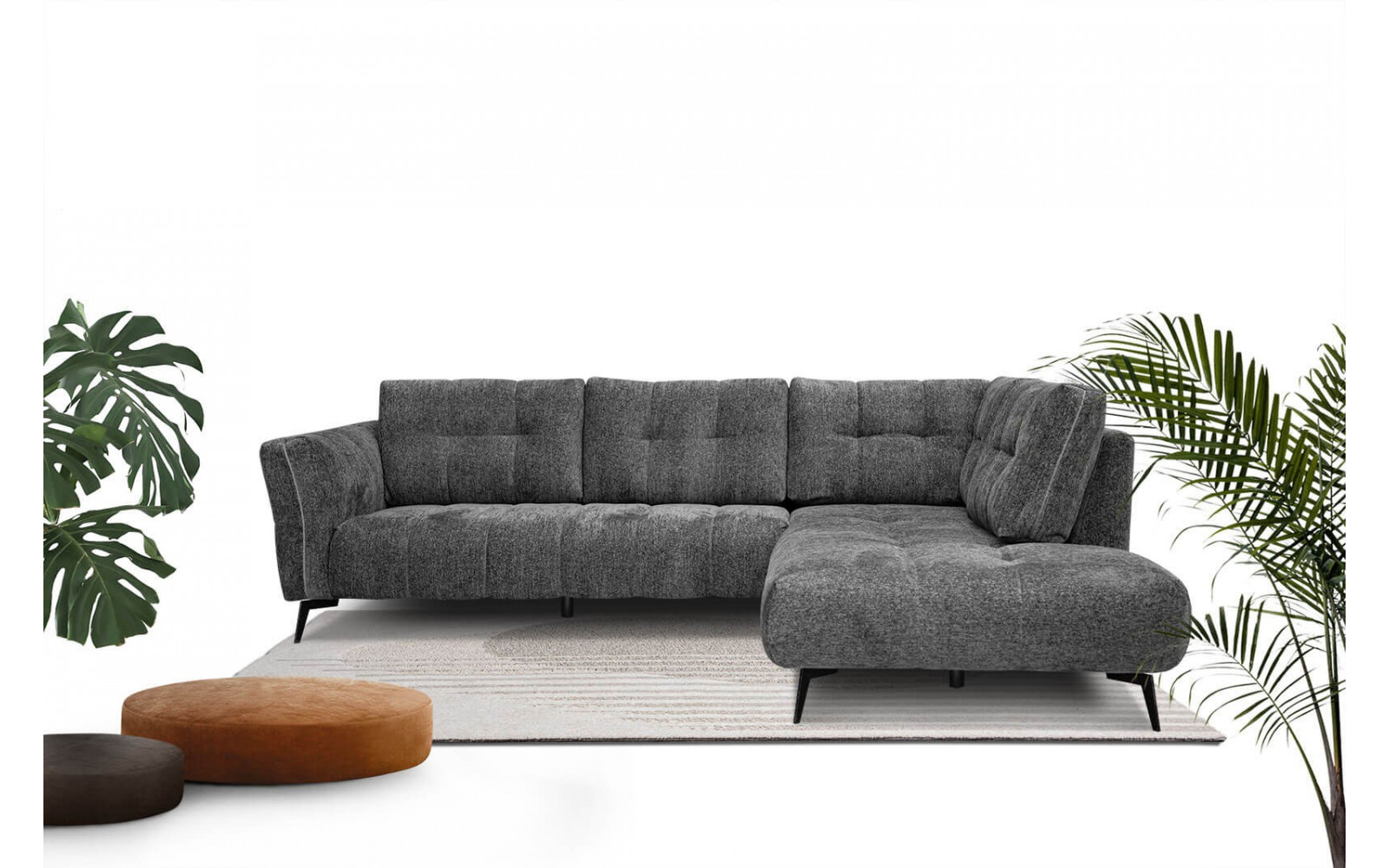 Ecksofa 5-Sitzer rechts Kalmer | Modernes Designsofa kaufen | Wozimo