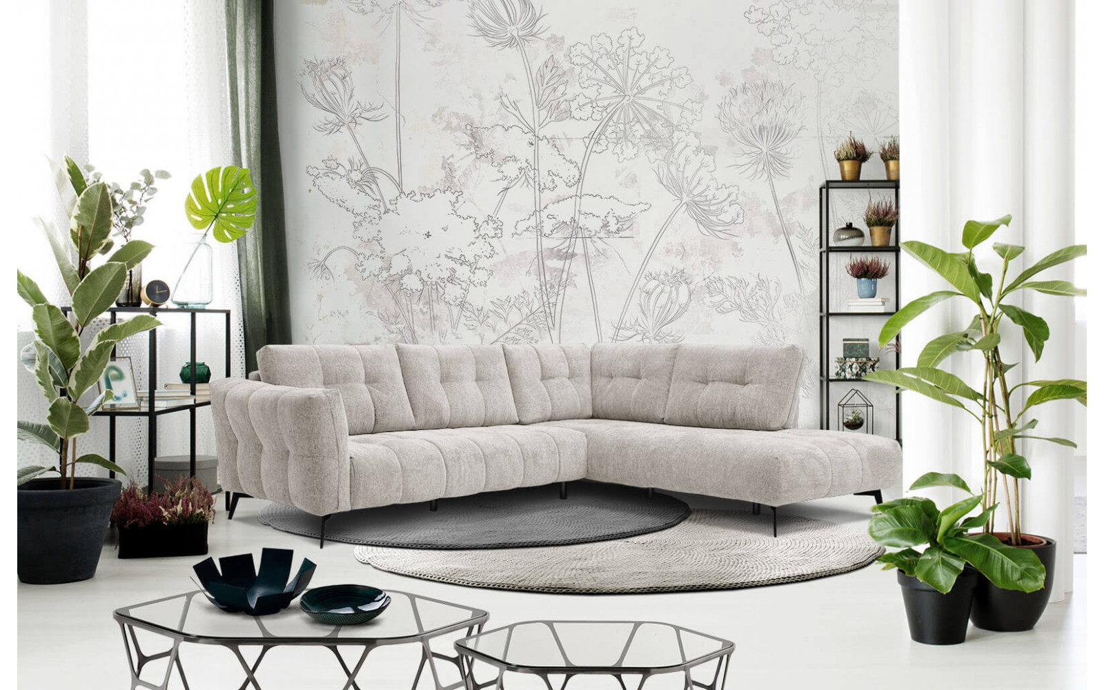 Ecksofa 5-Sitzer rechts Kalmer | Modernes Designsofa kaufen | Wozimo