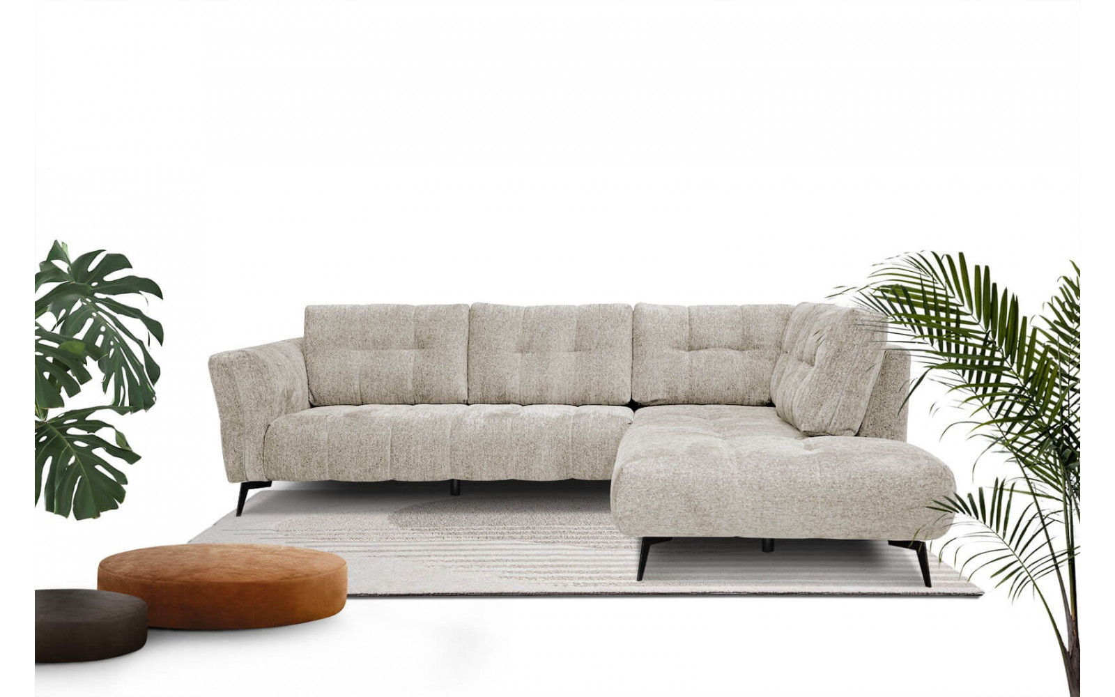 Ecksofa 5-Sitzer rechts Kalmer | Modernes Designsofa kaufen | Wozimo