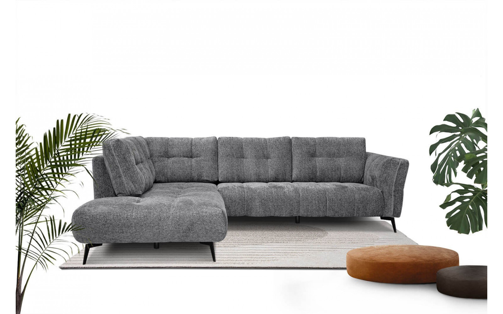 Ecksofa 5-Sitzer links Kalmer kaufen | Modernes Designersofa | Wozimo