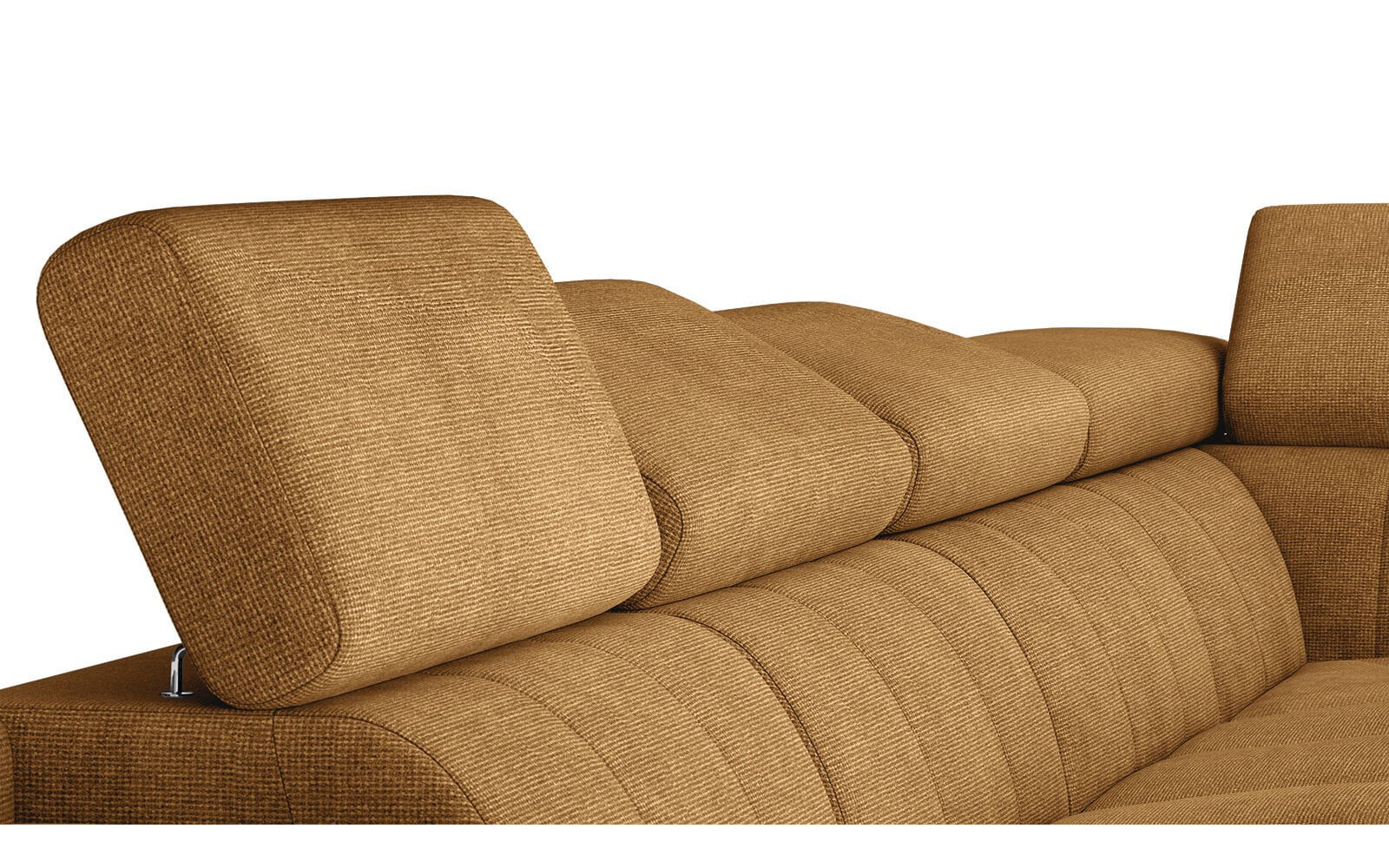 FIERO Ecksofa in Orange (Arano 07) – Lebendiges Orange für moderne Räume.