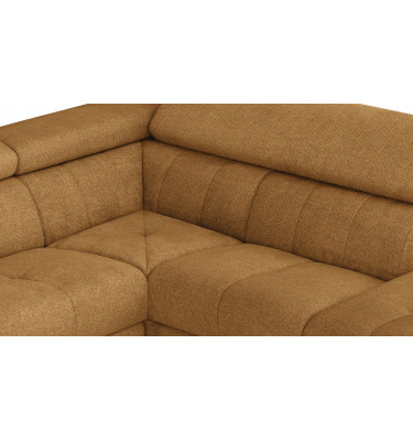 FIERO Ecksofa in Orange (Arano 07) – Lebendiges Orange für moderne Räume.