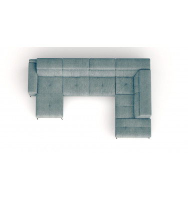 Ecksofa FIERO in Mintgrün (Arano 14) – Frische Optik mit Mintgrün.