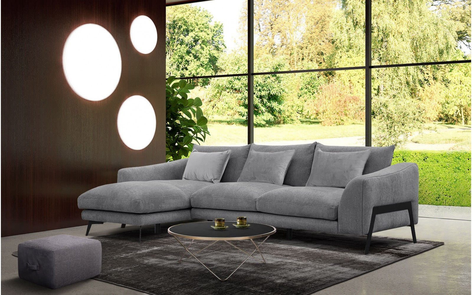 Ecksofa 4-Sitzer links Winter | Komfortables Ecksofa kaufen | Wozimo