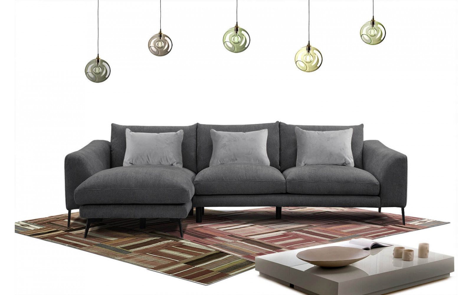 Ecksofa 4-Sitzer links Winter | Komfortables Ecksofa kaufen | Wozimo