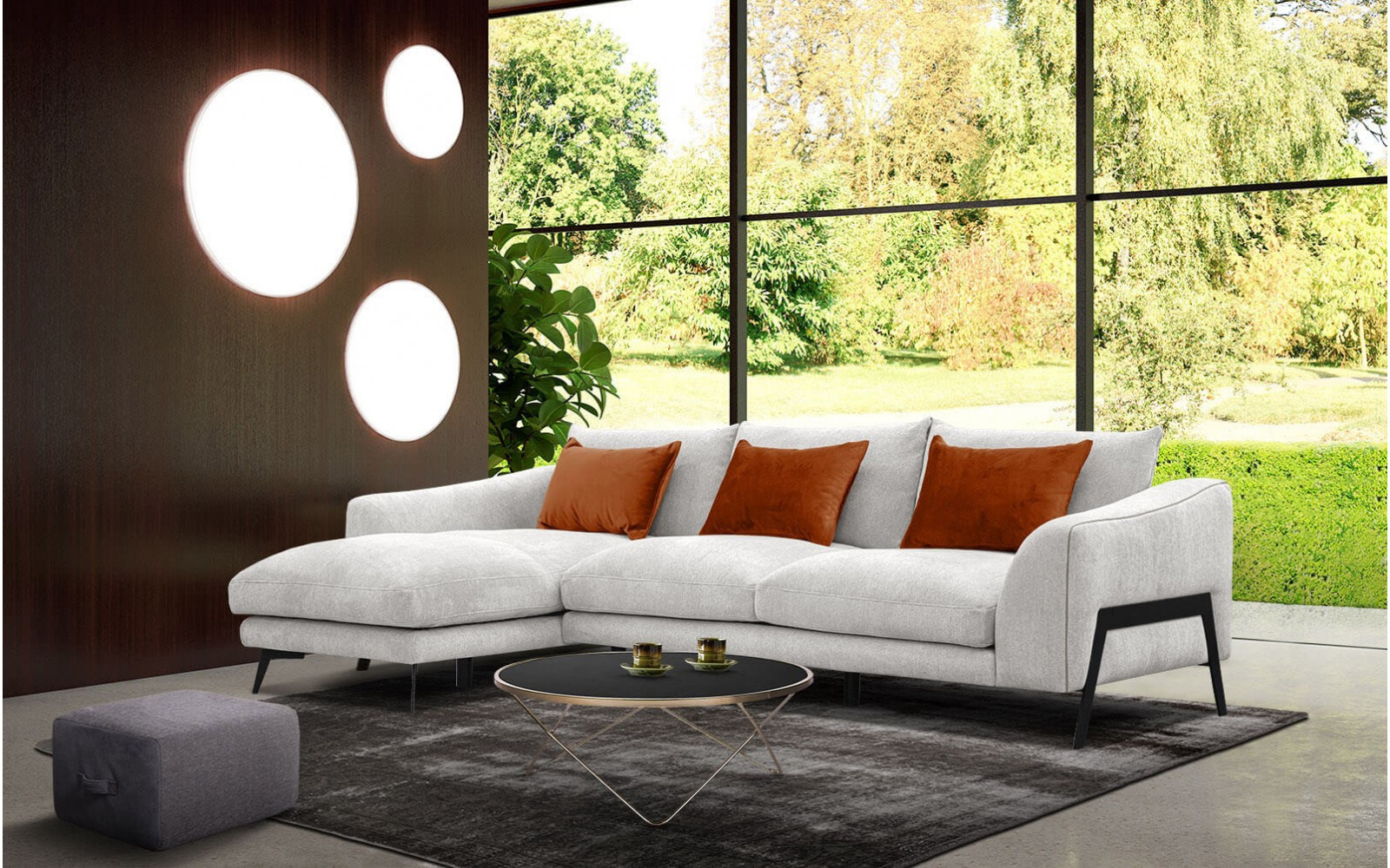 Ecksofa 4-Sitzer links Winter | Komfortables Ecksofa kaufen | Wozimo