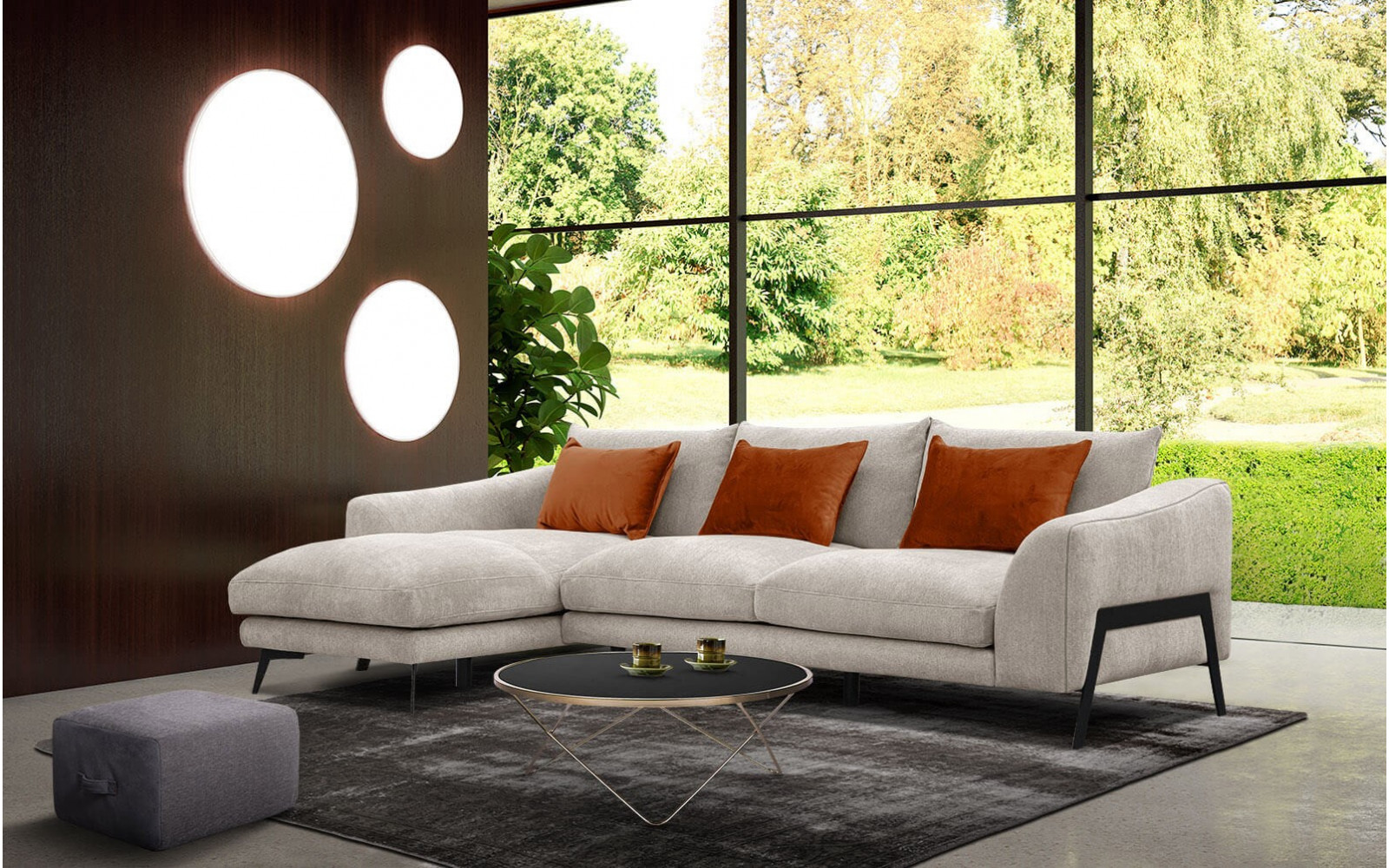 Ecksofa 4-Sitzer links Winter | Komfortables Ecksofa kaufen | Wozimo