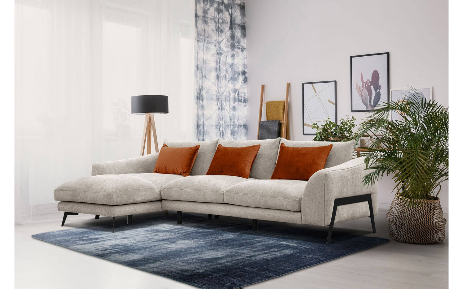 Ecksofa 4-Sitzer links Winter | Komfortables Ecksofa kaufen | Wozimo