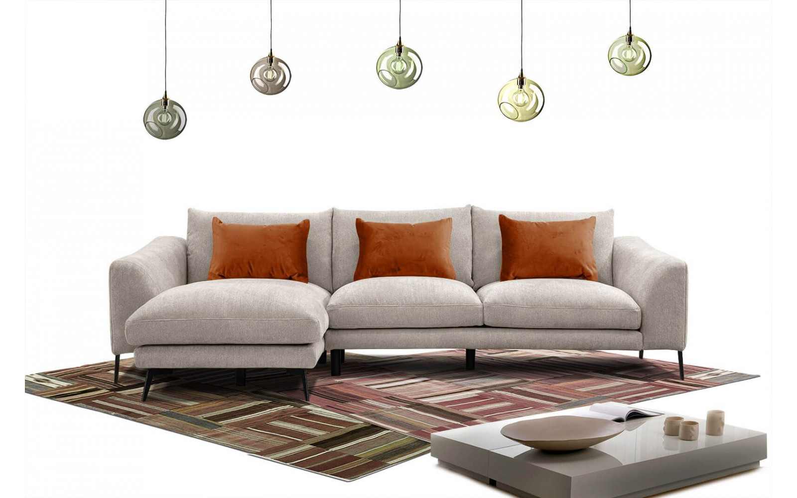 Ecksofa 4-Sitzer links Winter | Komfortables Ecksofa kaufen | Wozimo