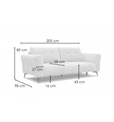 3-Sitzer Sofa Kalmer kaufen | Komfortables Designersofa bei Wozimo