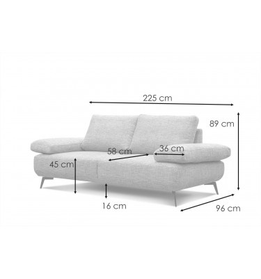 Sofa 3-Sitzer Mello kaufen | Bequemes Designersofa | Wozimo