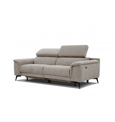 3-Sitzer Relaxsofa mit zwei Relaxfunktionen FIERO FARBE Taupe (Arano 06)