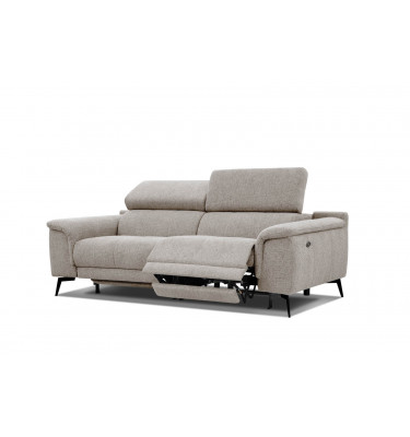 3-Sitzer Relaxsofa mit zwei Relaxfunktionen FIERO FARBE Taupe (Arano 06)