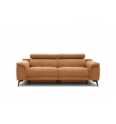 3-Sitzer Relaxsofa mit zwei Relaxfunktionen FIERO FARBE Orange (Arano 07)