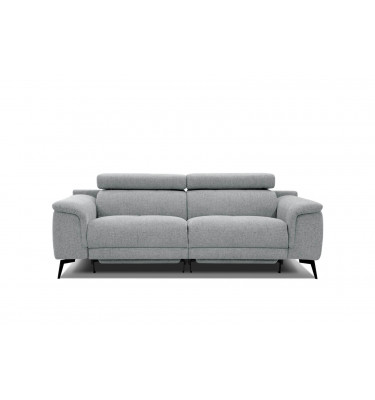 3-Sitzer Relaxsofa mit zwei Relaxfunktionen FIERO FARBE Silbergrau (Arano 09)