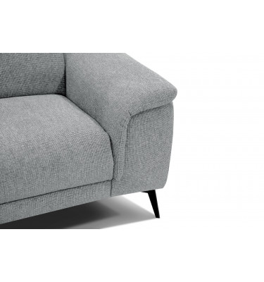 3-Sitzer Relaxsofa mit zwei Relaxfunktionen FIERO FARBE Silbergrau (Arano 09)