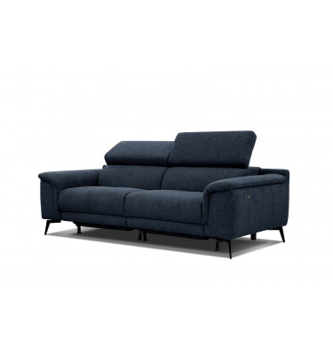 3-Sitzer Relaxsofa mit zwei Relaxfunktionen FIERO FARBE Marineblau (Arano 12)