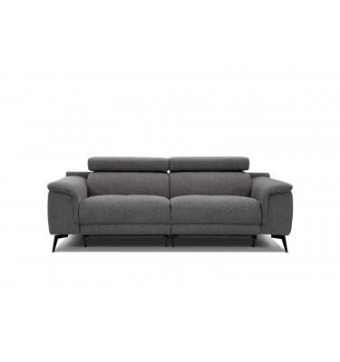 3-Sitzer Relaxsofa mit zwei Relaxfunktionen FIERO FARBE Dunkelgrau (Arano 17)