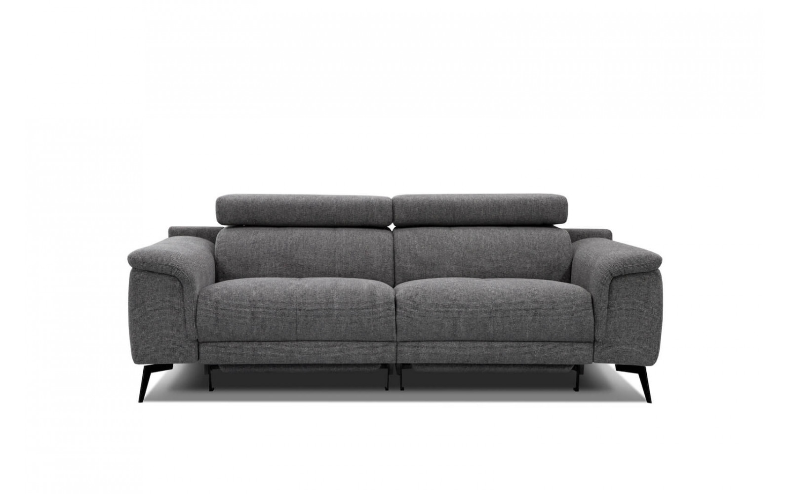 3-Sitzer Relaxsofa mit zwei Relaxfunktionen FIERO FARBE Dunkelgrau (Arano 17)