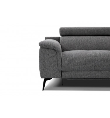 3-Sitzer Relaxsofa mit zwei Relaxfunktionen FIERO FARBE Dunkelgrau (Arano 17)