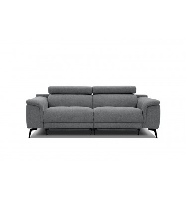 3-Sitzer Relaxsofa mit zwei Relaxfunktionen FIERO FARBE  Grau (Arano 19)