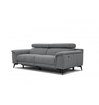 3-Sitzer Relaxsofa mit zwei Relaxfunktionen FIERO FARBE  Grau (Arano 19)